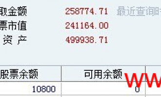 闲话令胡冲交割单